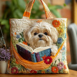 Handcrafted Bag | Shih Tzu & Books