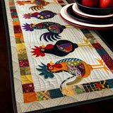Quilted Table Runner - Rooster March