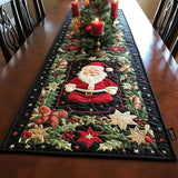 Quilted Table Runner - Santa and Snowflakes