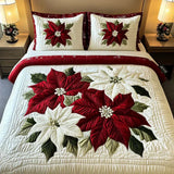 3-Piece Quilted Bedding Set | Winter Stars
