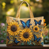 Handcrafted Bag | Sunflowers & Butterfly