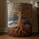 Quilted Laundry Hamper - Ancient Grove