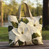 Handcrafted Bag | White Blooms