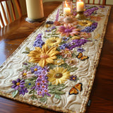 Quilted Table Runner - Floral Garden