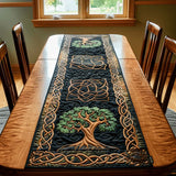 Quilted Table Runner - Celtic Knotwork Tree