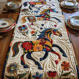 Quilted Table Runner - Galloping Horses