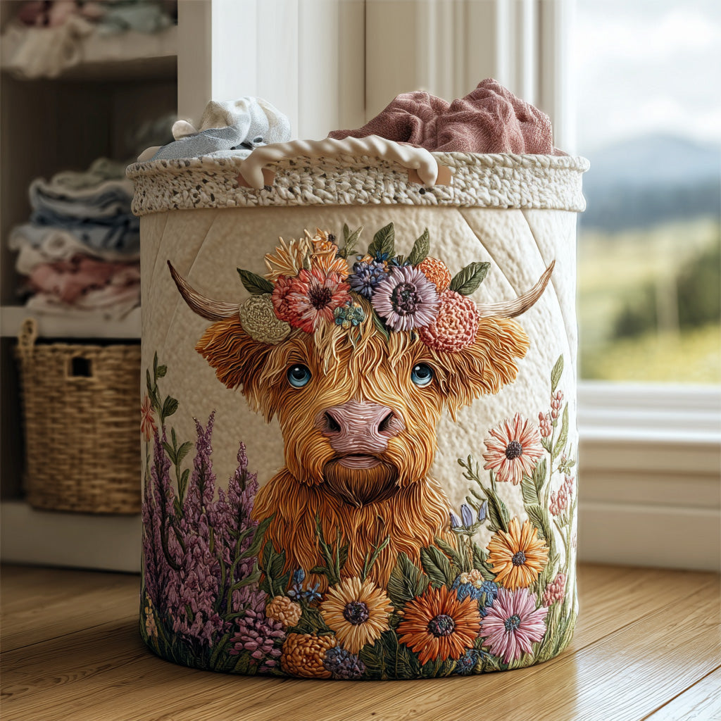 Quilted Laundry Hamper - Highland Charm