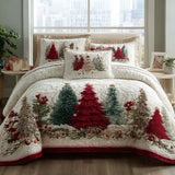 3-Piece Quilted Bedding Set | Frosted Wonder