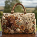 Quilted Travel Bag | Highland Cow
