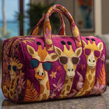 Quilted Travel Bag | Giraffe