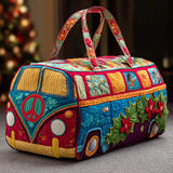 Quilted Travel Bag | Cheerful Hippie Bus