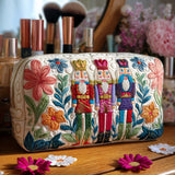 Quilted Makeup Bag with Nativity Theme
