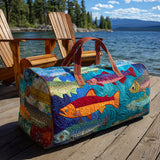 Quilted Travel Bag | Stream Catch