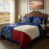 3-Piece Quilted Bedding Set | Texas Pride