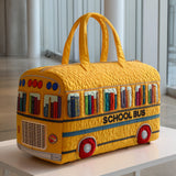 Quilted Travel Bag | Yellow School Bus