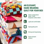 Elegant, hard-wearing quilted bedding set features