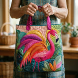 Handcrafted Bag | Flamingo & Rainbow